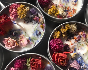 Wildflowers Botanical Candle | Floral candle | Bestseller | Rose | Dried florals | gift bag | clean scents | Gift for her | Mothersday gift