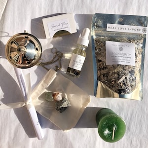 Prosperity Ritual Kit | Money Manifestation Spell Kit | Abundance Wealth Attraction Box | Witchcraft Money Spell | spell for Success & Luck