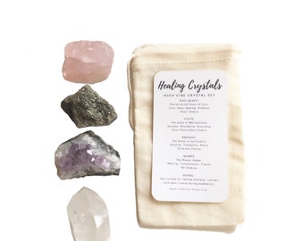 Healing Crystals | Amethyst Quartz Pyrite Rose quartz | Self Love | spiritual energy | healing energy | meditation | chakras spiritual gift