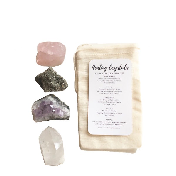 Healing Crystals | Amethyst Quartz Pyrite Rose quartz | Self Love | spiritual energy | healing energy | meditation | chakras spiritual gift