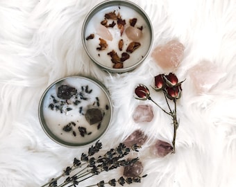 DIY Craft Candle making kit | candle kit | botanical candle | lavender rose | soy wax | Candle gift set | practical magic gift |gift for her