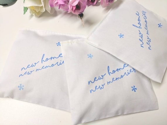 Natural Organic Lavender Bags New Home Quote Hand Stamped Etsy