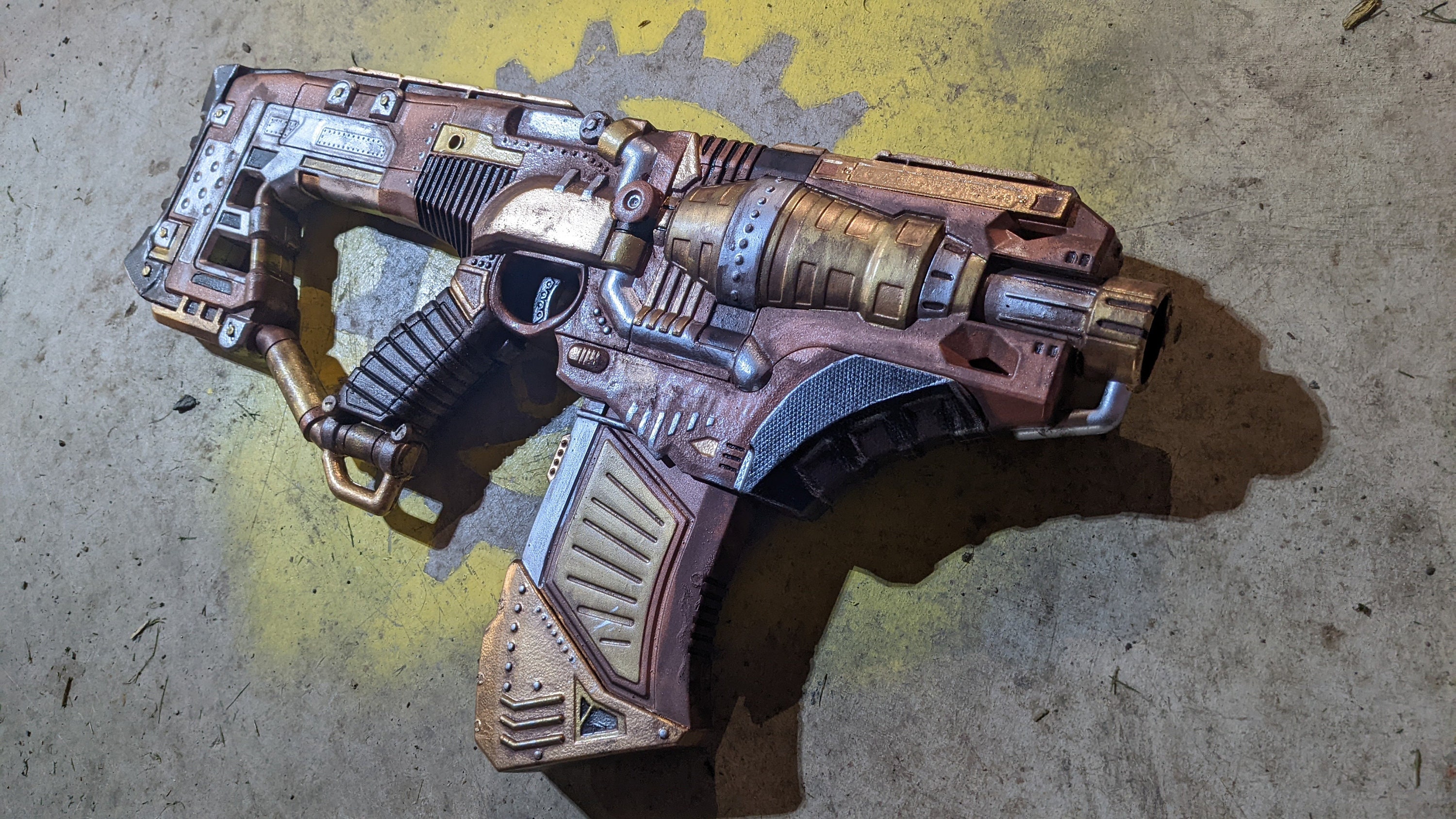 Nerf Doomlands Desolator Custom Post Apocalyptic Steampunk Metallic