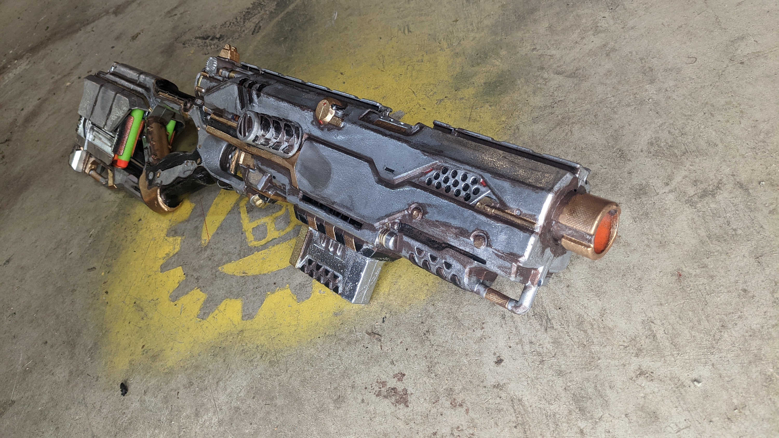 Nerf Longshot CS6 Custom, Multi-layered paint job with agin…