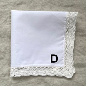 Embroidered Mother of the Groom Quote on a White Handkerchief, Parent Wedding Keepsake Gift Hanky D: Dreams