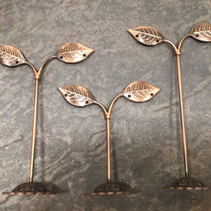 Earring Display Trees set of three  Copper earring display forms