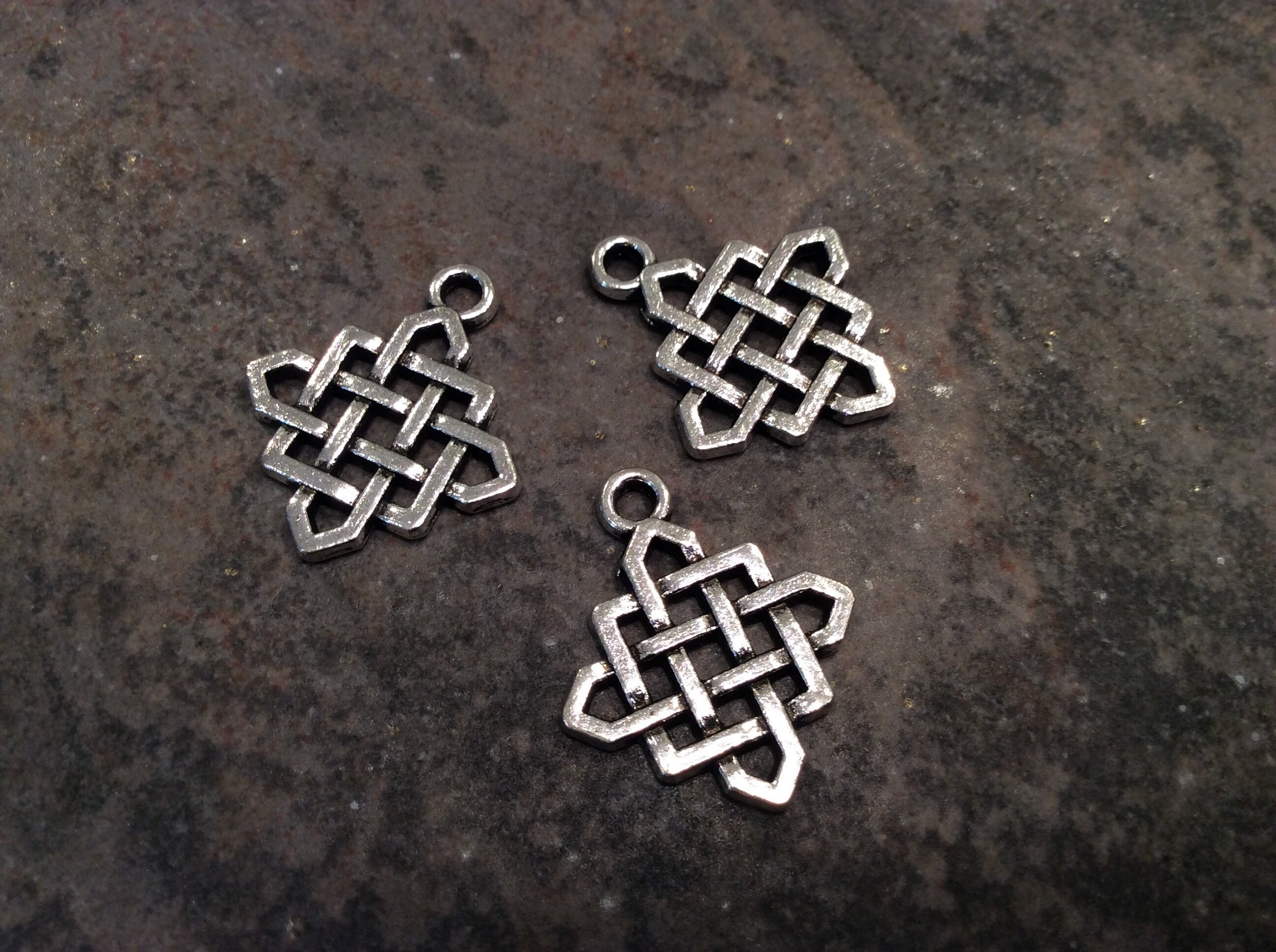 CLEARANCE Irish Celtic Knot Charms Package of 3 Charms Love Etsy