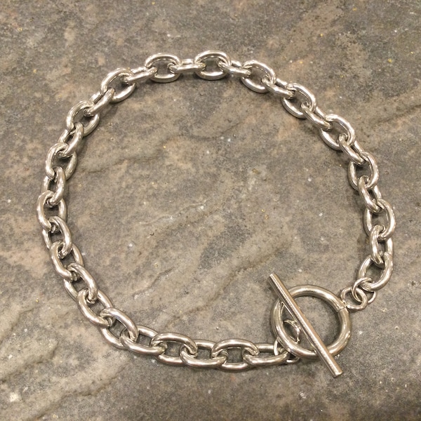 Stainless Steel Toggle Chain Bracelets for jewelry making Chain link bracelets for Charm bracelets