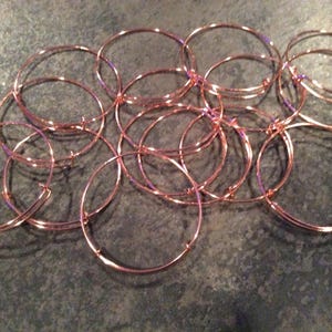 SALE BULK BANGLES Set of 15 Adjustable bangle bracelets in Rose Gold/Copper finish