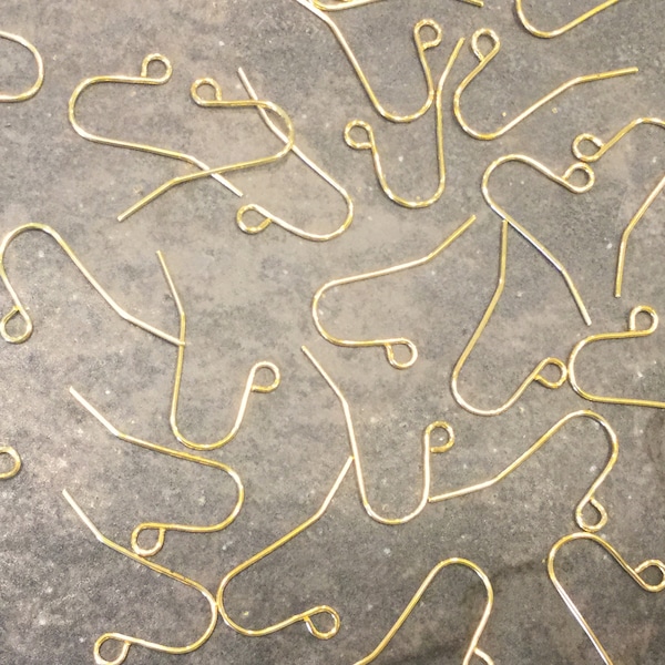 BARGAIN PRICE Gold Plated Shepherd Hook Earwires 20 or 40 pairs bulk earring findings