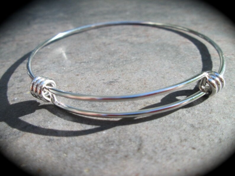 STAINLESS STEEL Bangles Adjustable Wire Bangle Bracelet Blanks Etsy