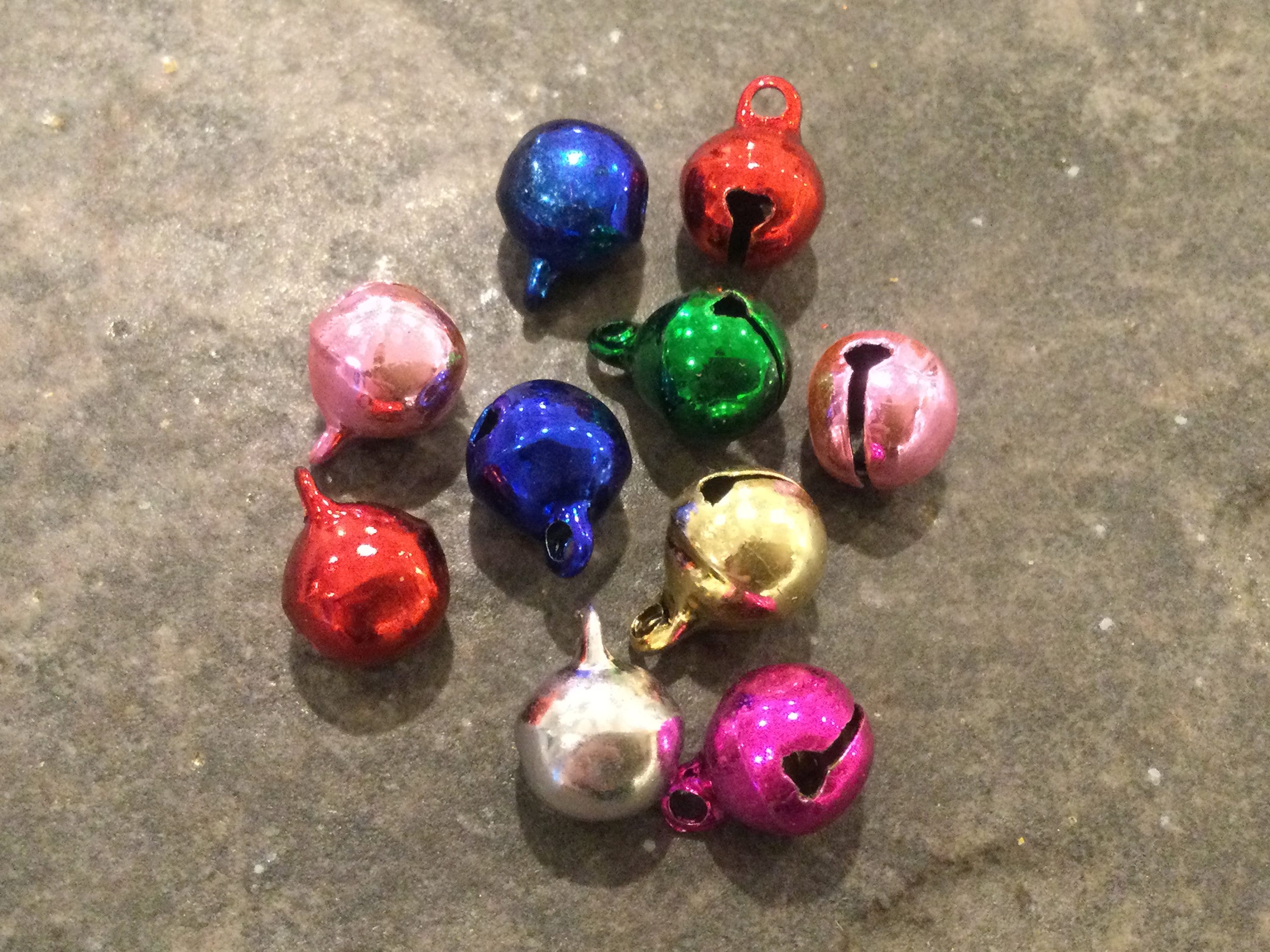 Christmas Charms Beads Bells Lot of Vintage Charms Mod 