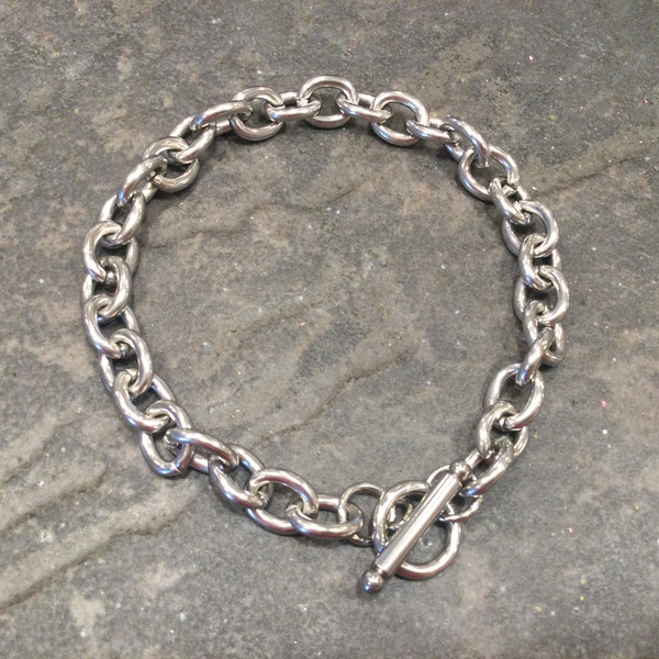 CLEARANCE Stainless Steel Toggle Chain Bracelets for jewelry making Chain link bracelets for Charm bracelets