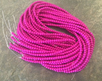 SPECIAL Fuchsia pink Turquoise Howlite Beads 4mm Full Strand of 90 pieces BARGAIN PRICE!