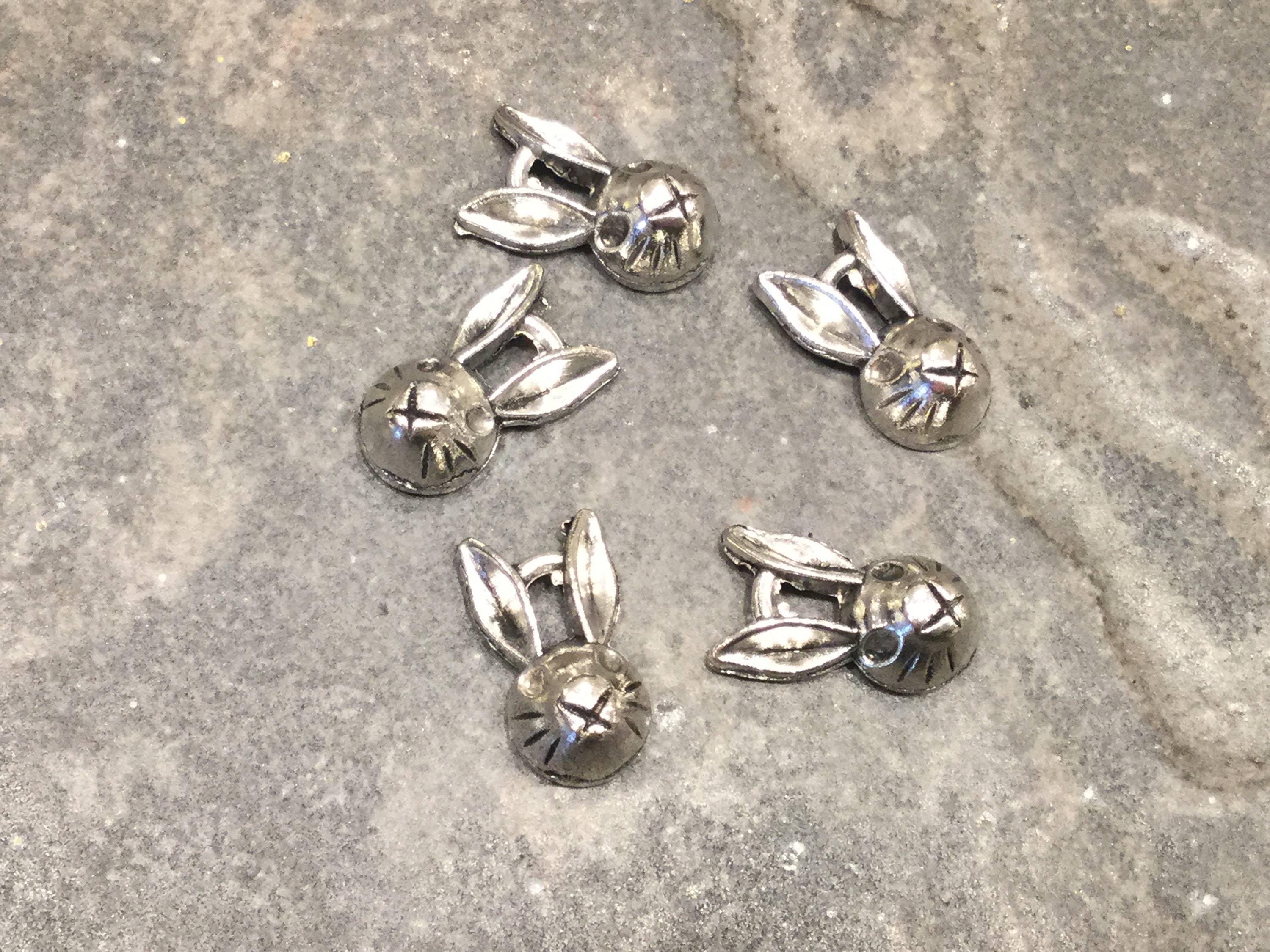 Silver Easter Bunny Charms,easter Charms, 1 Charm, Made in the U.S. Jewelry  Making Supplies, Silver Charms, Beading Supplies 
