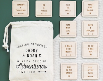 Personalised Daddy And Me Adventure Tokens, Dad And Me Gift