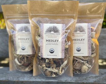 Certified Organic Dried Mushroom Medley