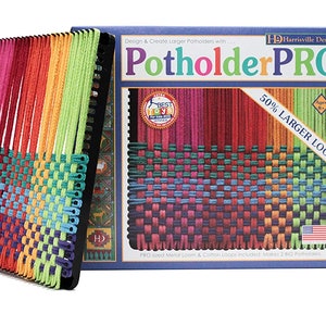 Potholder Loop Assortment Bags for 7 Inch Loom, Makes 8 Potholder, Brights,  Pastel, or Designer Colorway. Bulk Weaving Loops 