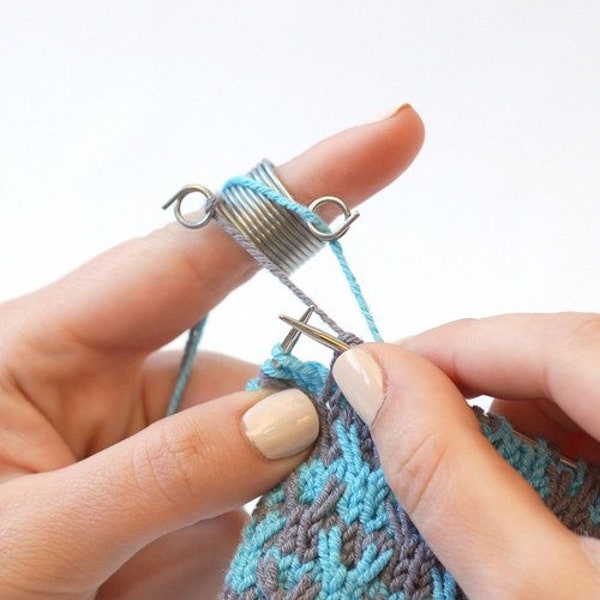Addi, Addi Knitting Thimble, Addi Colorwork Yarn Ring, Addi Knitting Thimble Finger Ring,