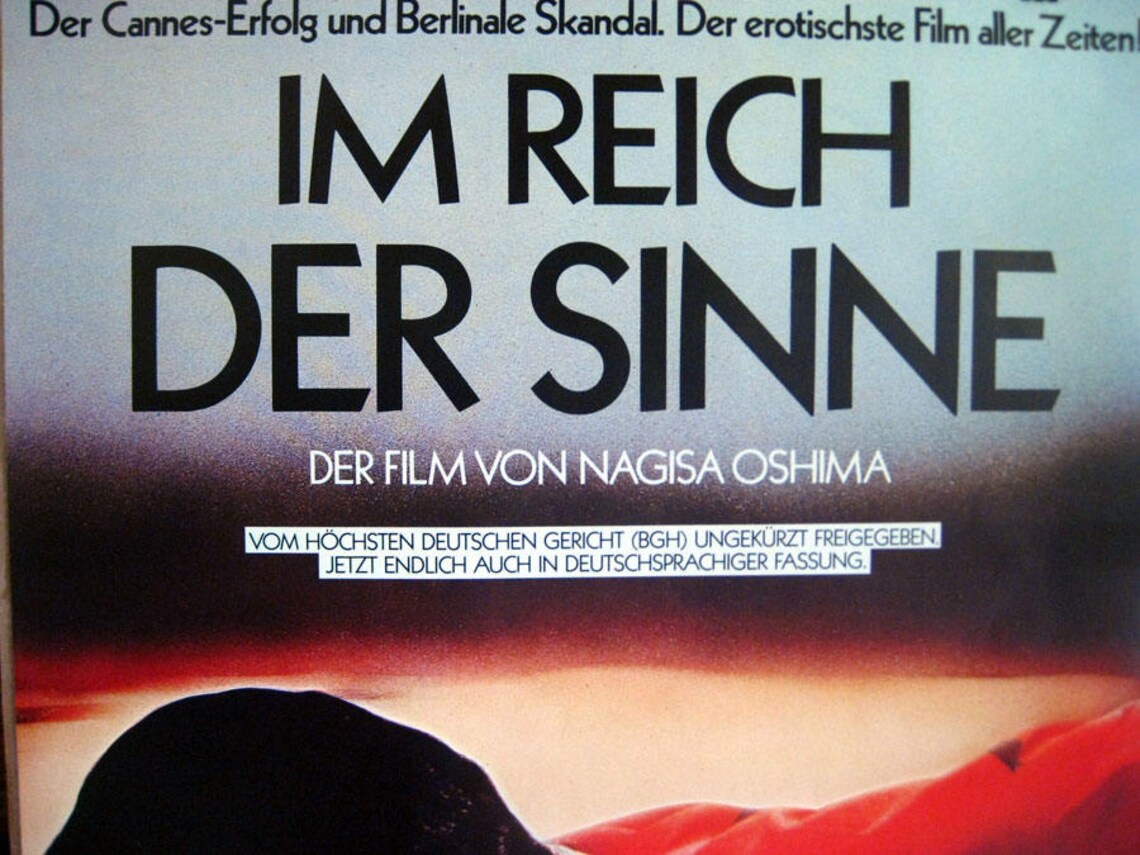 Im Reich der Sinne Im Reich der Sinne Original Filmposter Etsy.de