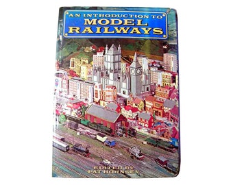 An Introduction To Model Railways -- Oversize Vintage Book 1970s / Vintage Rail Road Book / Model Book / Craft Book