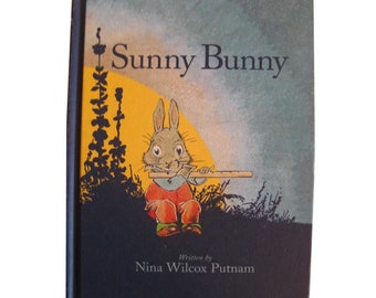 Sunny Bunny Childrens Book by Nina Wilcox Putnam Illustrated by Johnny Gruelle Illustrator of Raggedy Ann Books, Rare Kids Book, Book Gift