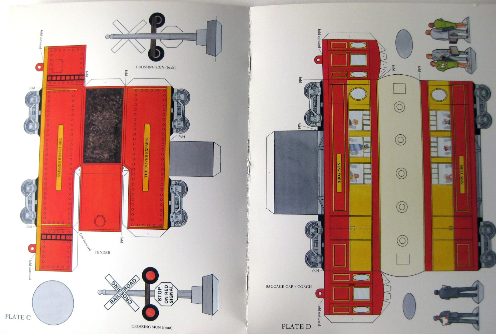 Easy to Make Train Paper Toy Book DIY Railroad Toy Vintage Etsy