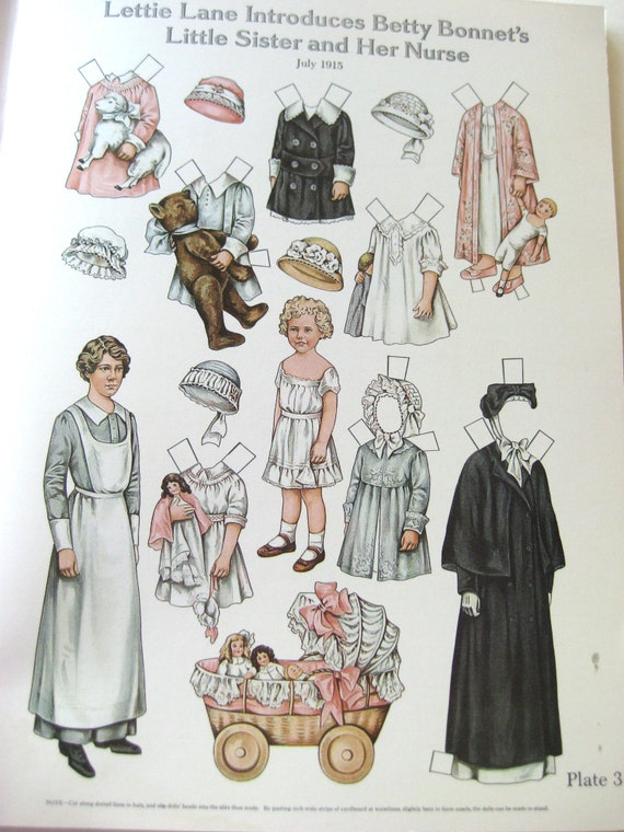 betty bonnet paper dolls