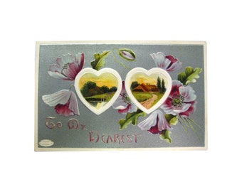 To My Dearest Postcard To My Dearest by Davidson Brothers Vintage Ephemera, 1909 Collectible Post Card, Old Postcards, Antique Postcard