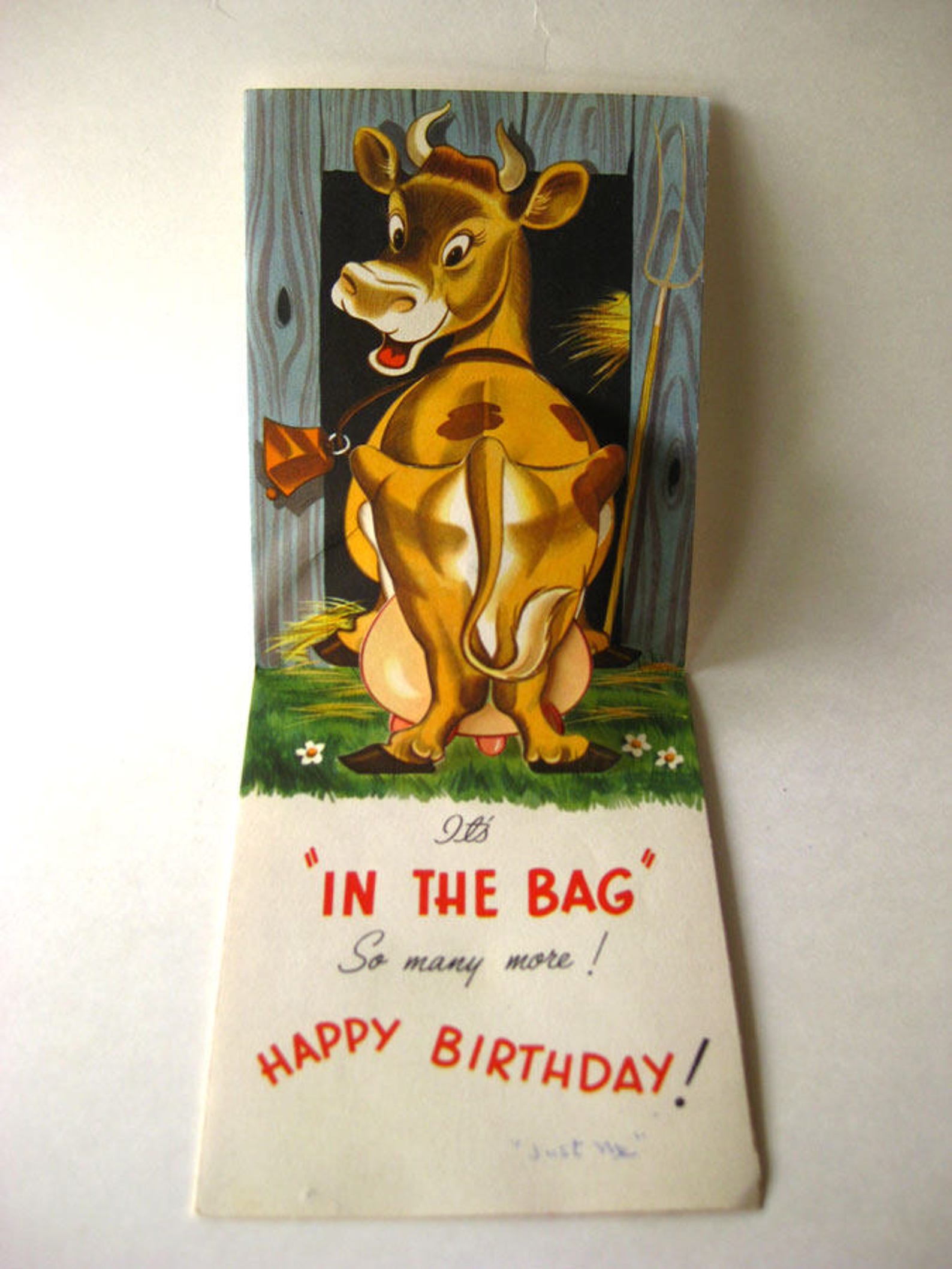 3D Kuh Geburtstag Karte Jahrgang Geburtstagskarte Bauer Geburtstag