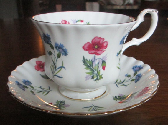 Royal Albert Bone China Cup Saucer Coniston Etsy