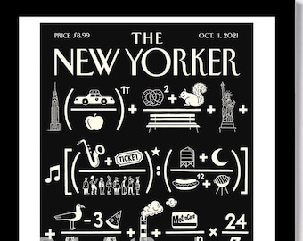 THE NEW YORKER - "New York...? Do The Math!" Cover Poster