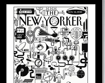 THE NEW YORKER - "Rube Goldberg's Way of Making Coffee" Cover Poster