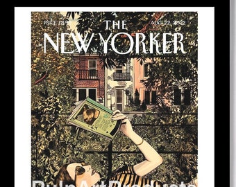 THE NEW YORKER - "Lazy Day For a Read" Cover Poster