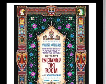 DISNEYLAND - 50th Anniversary ENCHANTeD TiKI ROOM Poster