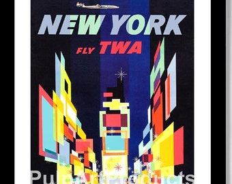 FLY TWA NEW YORK 壁掛けアート Klein: New York Fly TWA Print – MoMA Design Store