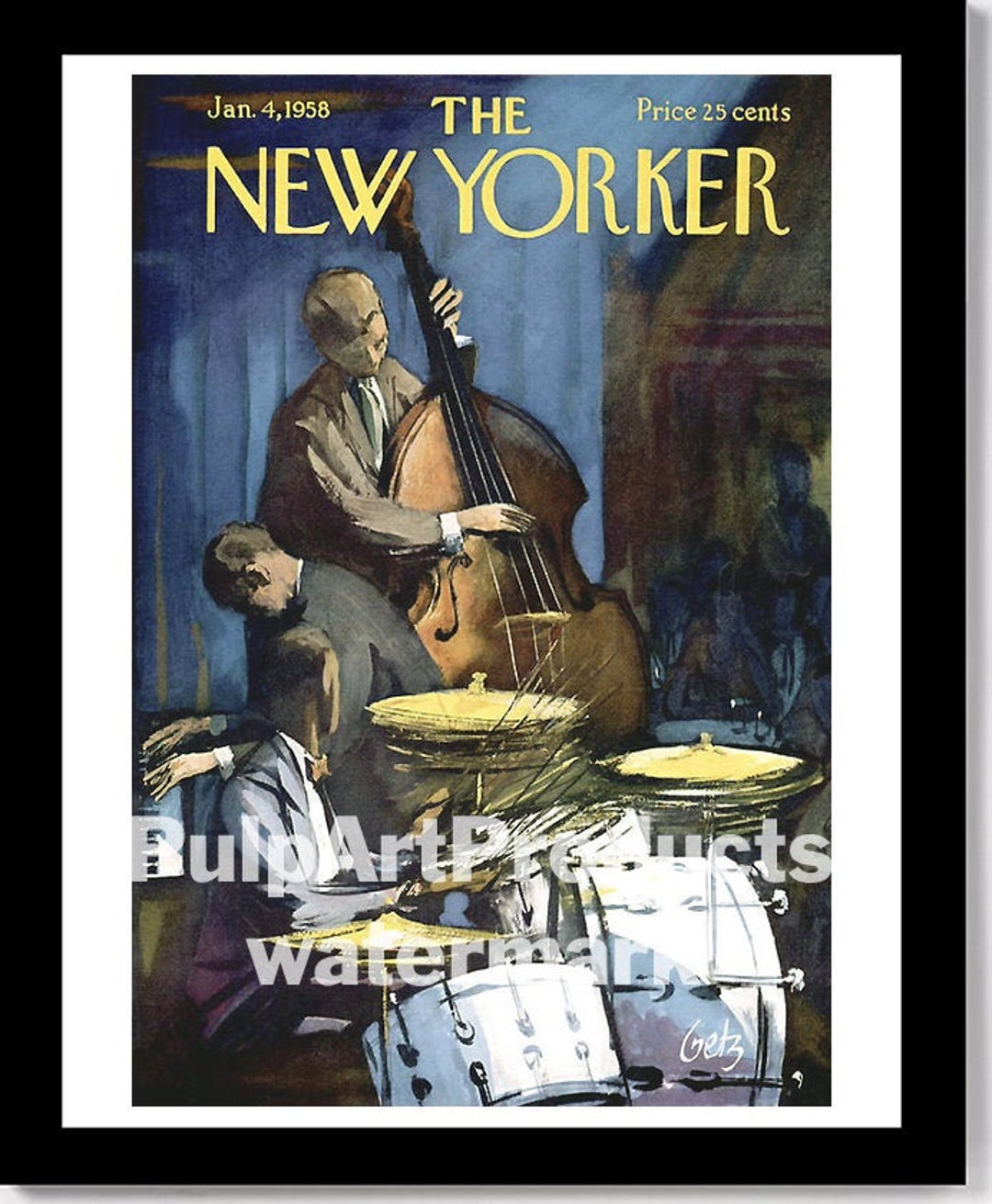 THE NEW YORKER a Cool Jazz Trio Arthur Getz Cover Poster Etsy