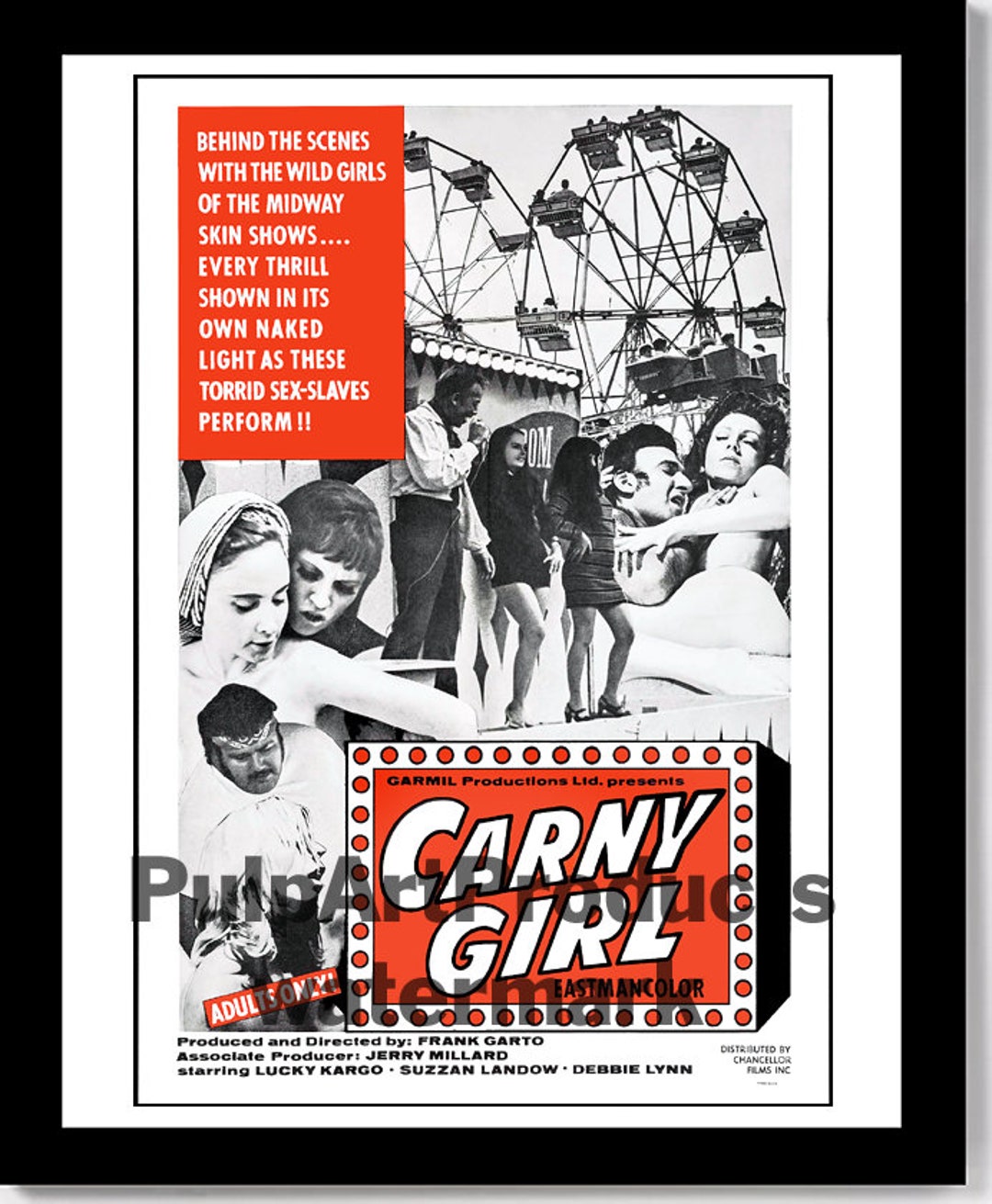 CARNY GIRL 1970 Adults-only Exploitation Film Poster