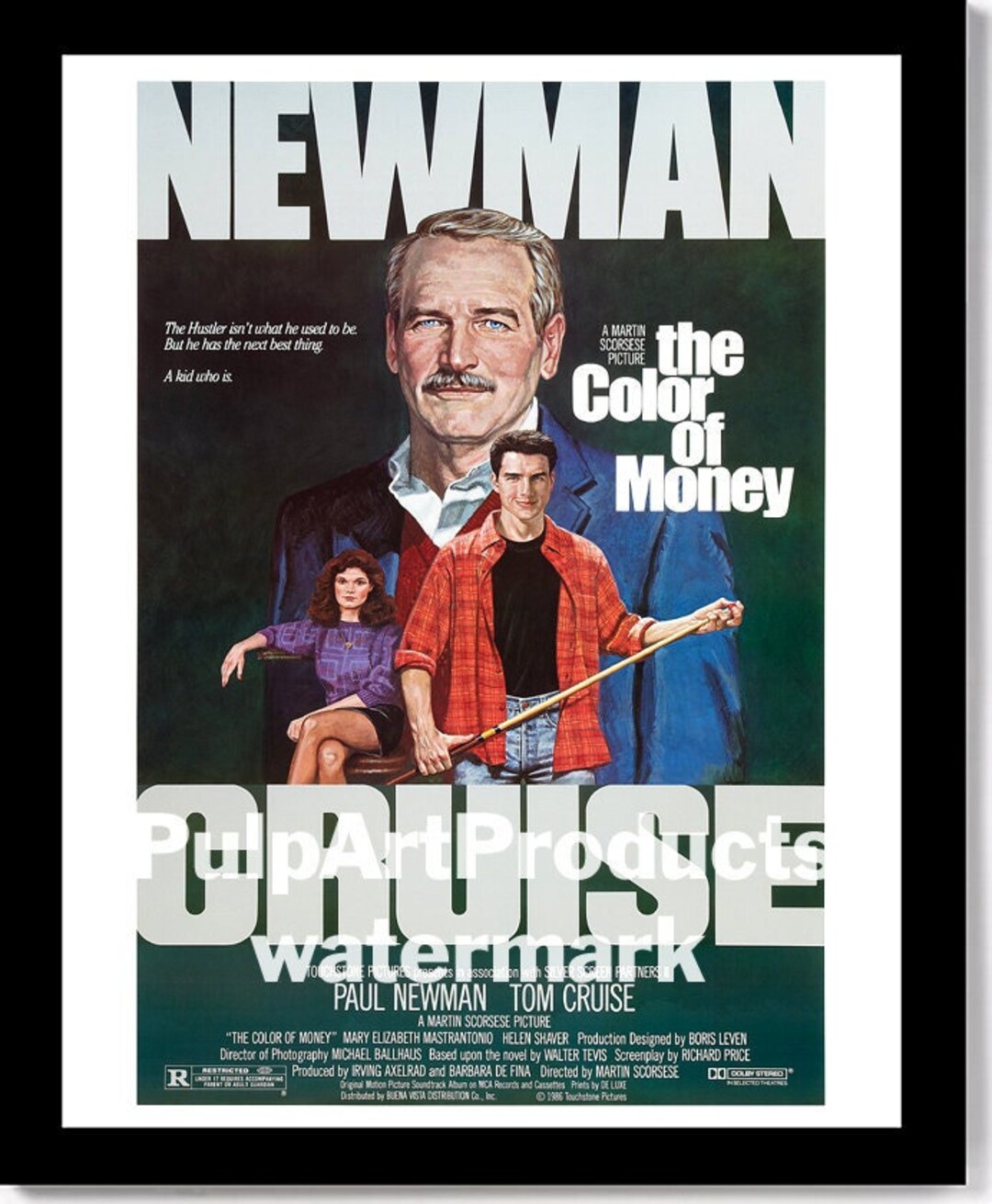 THE COLOR of MONEY 1986 Film Poster - Etsy