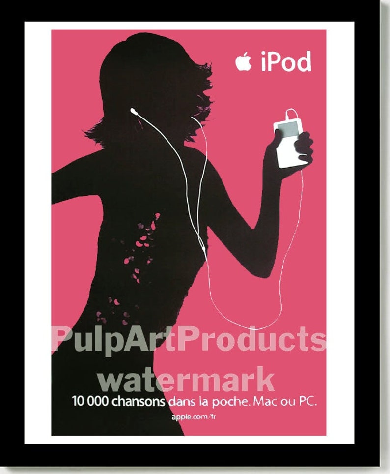 A-P-P-L-E iPod c2000s French Advertising Poster image 1