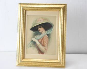 Vintage Women/'s Fashion Cowboy Felt Spring /& Summer Fashion Hat Dead Stock Teal Adolfo II Vintage Musketeer