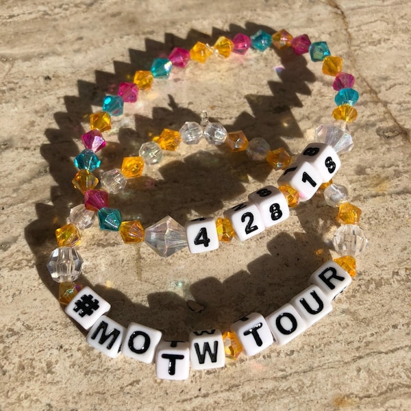 Custom Tour Date Bracelet