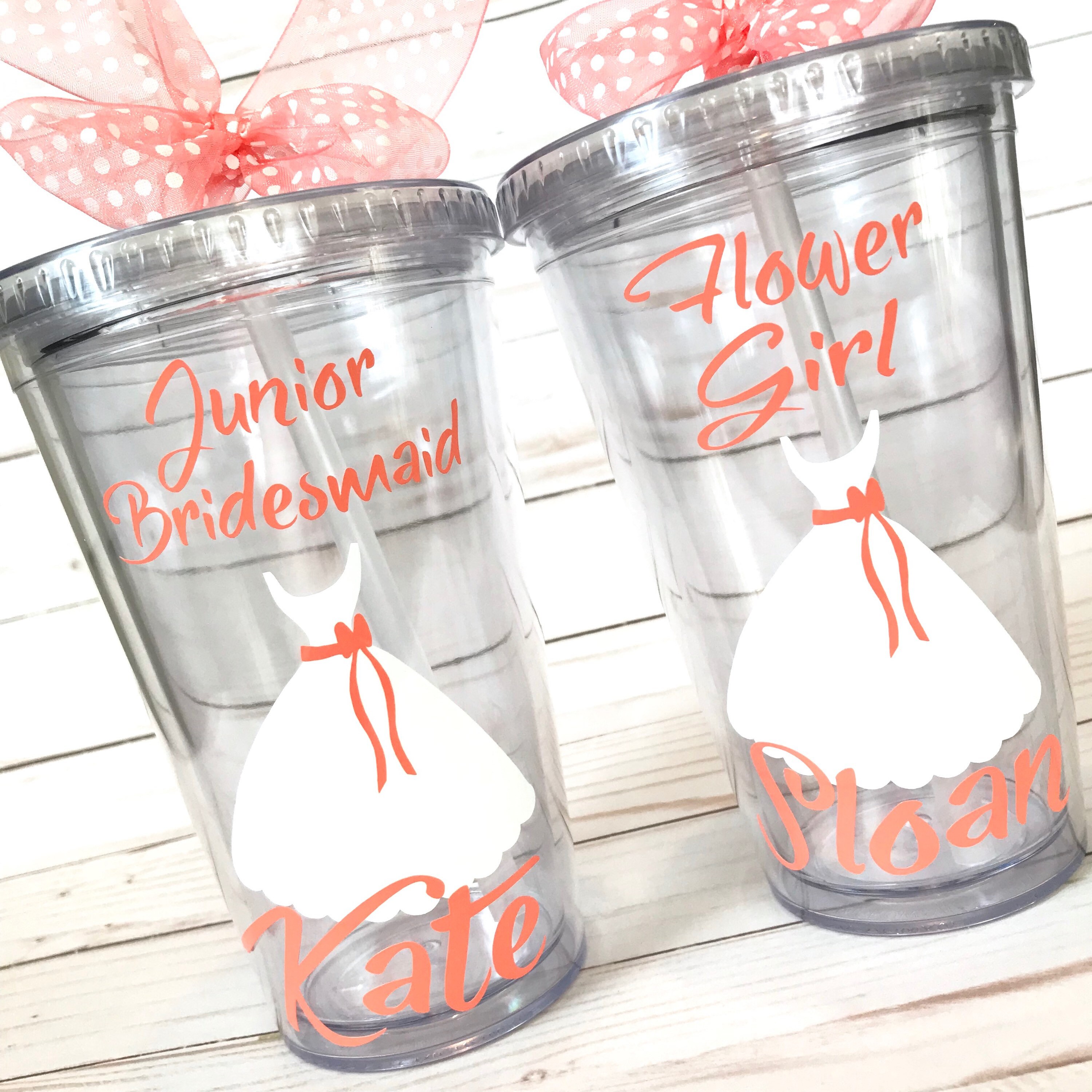 Junior Bridesmaid Personalized Tumbler, Bridesmaid Gift, Bridesmaid P…