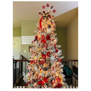 Christmas Tree Decor, Christmas Tree Kit, Red Truck Decorations, Christmas Tree Topper, Bows for Christmas Tree, Farmhouse Christmas, Bows