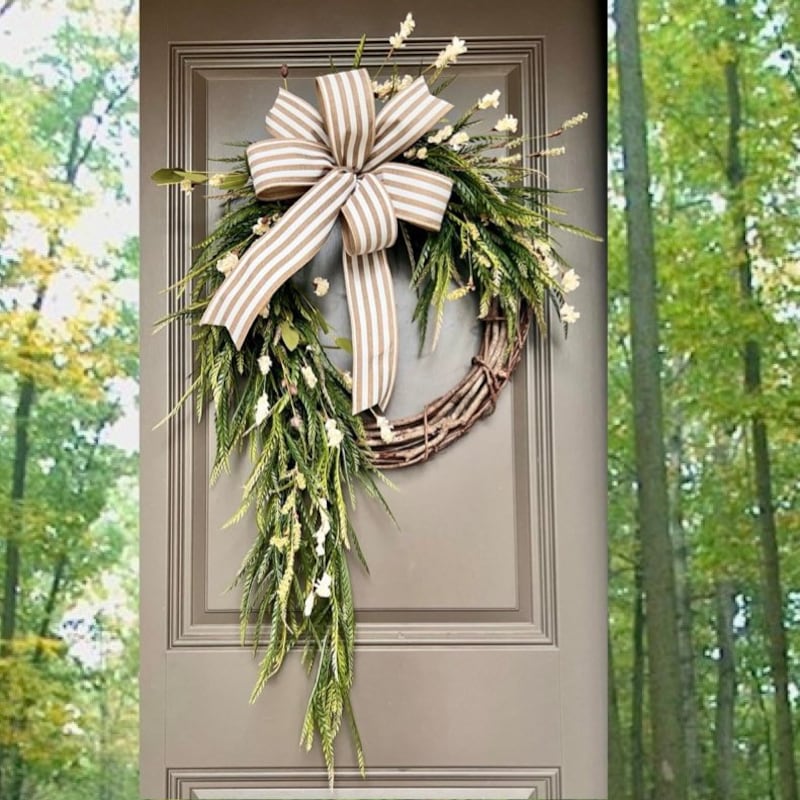 Elegant What Size Wreath For Front Door Images