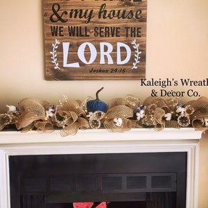 Fall Door Garland, Fall Swag, Thanksgiving Door Decor, Fall Wreath, Fall Decorations, Fall Mantle Garland, Pumpkin Garland, Autumn Decor Bild 7