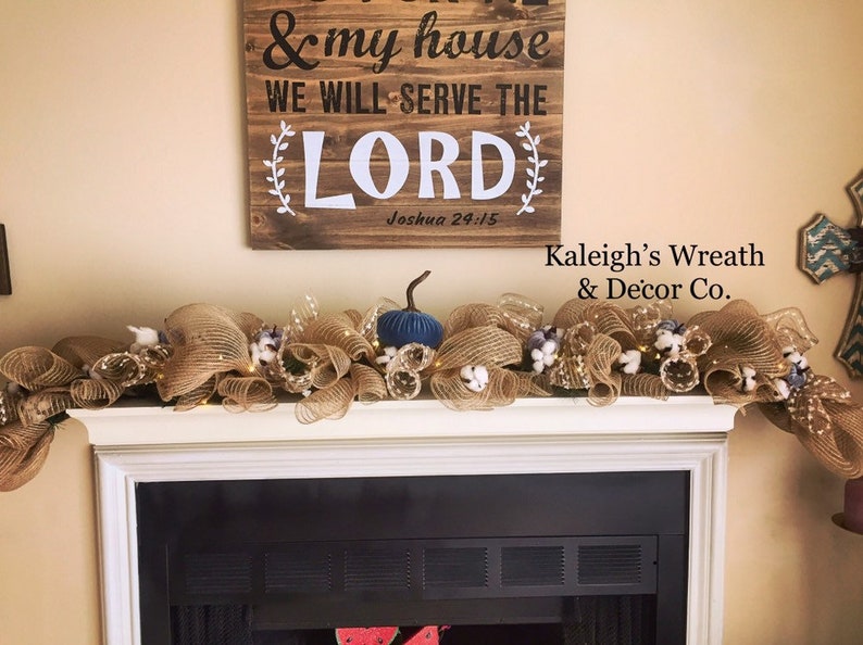 Fall Door Garland, Fall Swag, Thanksgiving Door Decor, Fall Wreath, Fall Decorations, Fall Mantle Garland, Pumpkin Garland, Autumn Decor Bild 7
