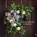 FALL Wreaths, Pumpkin Wreath, Thanksgiving Wreath, Black White Buffalo Check, Buffalo Plaid Wreath, Fall Decor, White Pumpkin Wreath, Rustic 