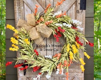 Everyday Wreath for Front Door, Everyday Wreath Burlap, Everyday Grapevine Wreath, Farmhouse Decor, Farmhouse Wall Decor, Spring Wreath