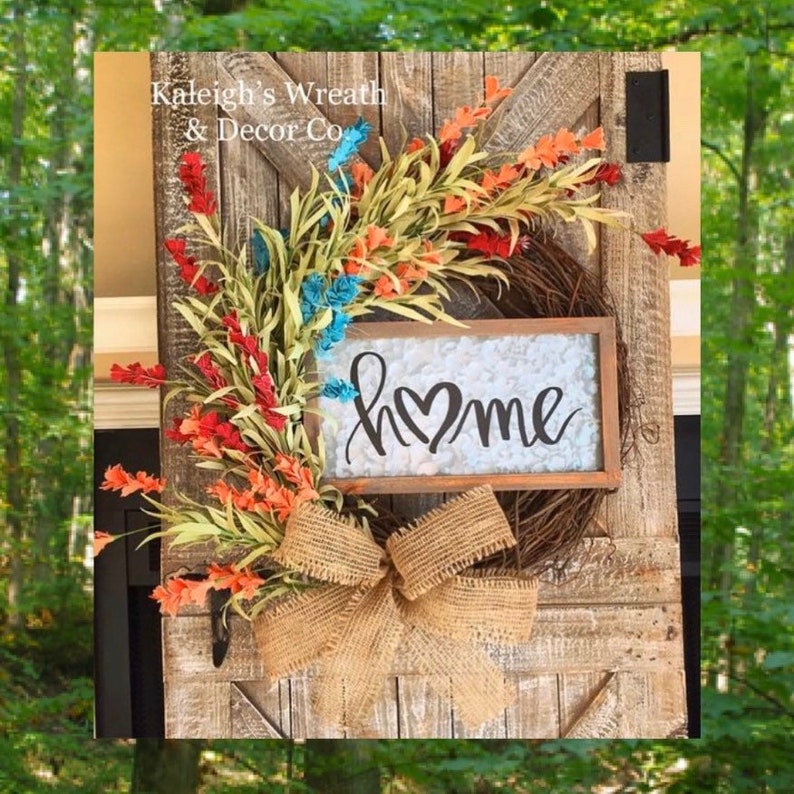 Rustic Home Decor Front Door Decor Everyday Wreath Country Decor New Home Gift Wall Decor Wedding Gift Decor Gift Ideas for Mom